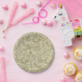 Blumenmuster Green Sage Antike Damaskus Pappteller (Party)