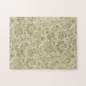 Blumenmuster Green Sage Antike Damaskus Puzzle (Horizontal)