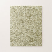 Blumenmuster Green Sage Antike Damaskus Puzzle (Vertikal)