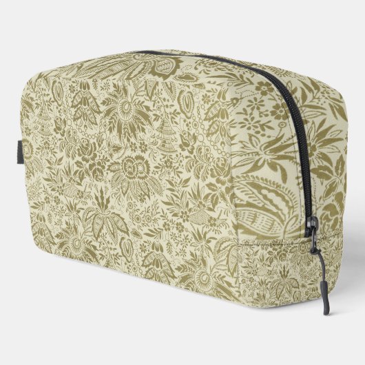 Blumenmuster Green Sage Antike Damaskus Waschbeutel (Rechte Ecke)