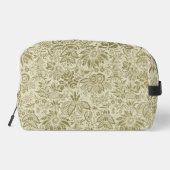 Blumenmuster Green Sage Antike Damaskus Waschbeutel (Rückseite)