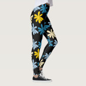 Blumenmuster Große Blume Leggings (Rechts)