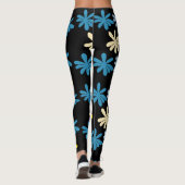 Blumenmuster Große Blume Leggings (Rückseite)