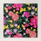 Blumenmuster Große Blume Muster Puzzle (Horizontal)