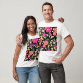 Blumenmuster Große Blume Muster T-Shirt (Unisex)