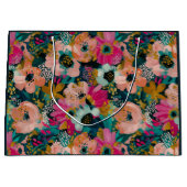 Blumenmuster Große Geschenktüte (Vorderseite)