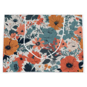 Blumenmuster Große Geschenktüte (Vorderseite)