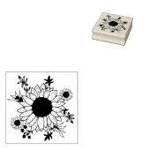 Blumenmuster Gummistempel (Stempel)