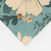 Blumenmuster Halloween Bats & Blume Fleecedecke (Ecke)