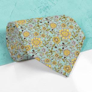 Blumenmuster-Halstuch nach Maß Krawatte