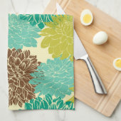 Blumenmuster Handtuch (Viertel Falte)