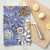 Blumenmuster Handtuch (Viertel Falte)