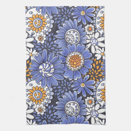 Blumenmuster Handtuch (Vertikal)