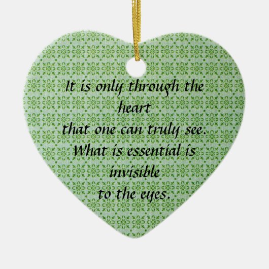 Blumenmuster-Herz-Verzierung Keramikornament (Vorne)