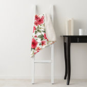 Blumenmuster-Hibiskus-Blume Sherpadecke (Beispiel)