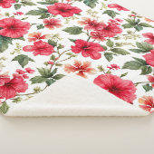 Blumenmuster-Hibiskus-Blume Sherpadecke (3/4)