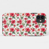 Blumenmuster Hibiskusblüten Case-Mate iPhone Hülle (Rückseite (Horizontal))