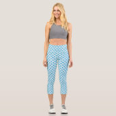 Blumenmuster Hochwaisted Capris (Vorderseite)