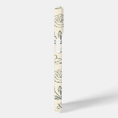 Blumenmuster Holzkohlecreme Einzigartig Case-Mate iPhone Hülle (Rückseite / Rechts)