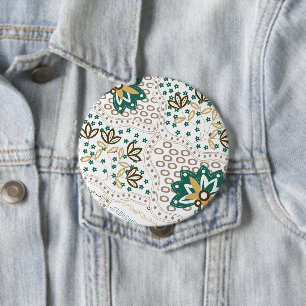 Blumenmuster-Homedekoration Button