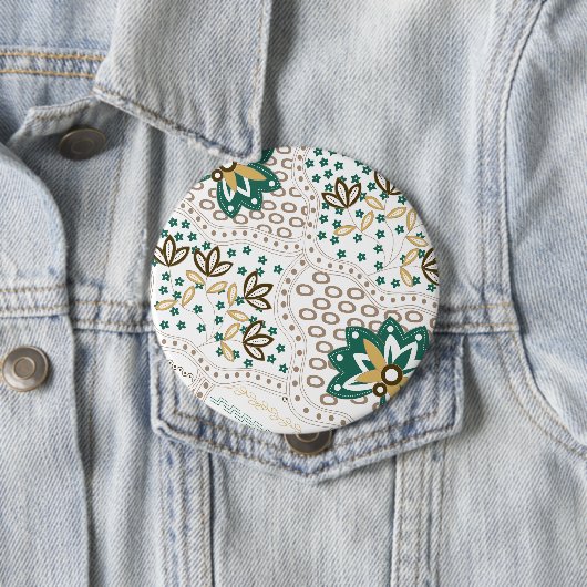 Blumenmuster-Homedekoration Button (Beispiel)