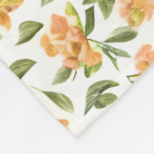 Blumenmuster Honeysuckle-Blume Fleecedecke (Ecke)