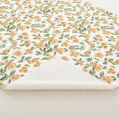 Blumenmuster Honeysuckle-Blume Sherpadecke (3/4)