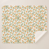 Blumenmuster Honeysuckle-Blume Sherpadecke (Vorderseite (Horizontal))