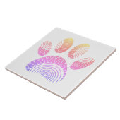 Blumenmuster Hundepapier drucken Fliese (Seite)