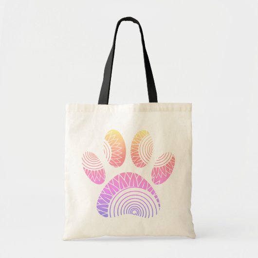 Blumenmuster Hundepapier drucken Tragetasche (Vorne)