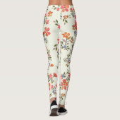 Blumenmuster-Hütte im Kernstil Leggings (Rückseite)