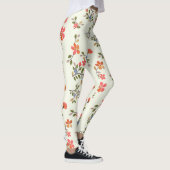 Blumenmuster-Hütte im Kernstil Leggings (Rechts)