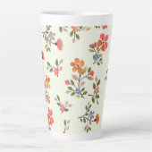 Blumenmuster-Hütte im Kernstil Milchtasse (Vorderseite)