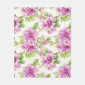 Blumenmuster I Lima Blume Fleecedecke (Vorderseite)