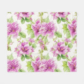 Blumenmuster I Lima Blume Fleecedecke (Vorderseite (Horizontal))