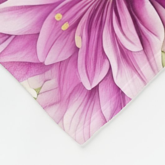 Blumenmuster I Lima Blume Fleecedecke (Ecke)