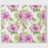 Blumenmuster I Lima Blume Geschenkpapier (Flach)
