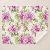 Blumenmuster I Lima Blume Sherpadecke (Vorderseite (Horizontal))