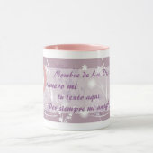 Blumenmuster I TXT-Overlay in Ihrem Text Ich komme Tasse (Zentrum)