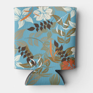 Blumenmuster-Illustration: Nahtlose Vintage Rückse Dosenkühler