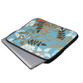 Blumenmuster-Illustration: Nahtlose Vintage Rückse Laptopschutzhülle (Vorne Knopf)