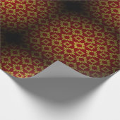 Blumenmuster im Barockstil Geschenkpapier (Ecke)