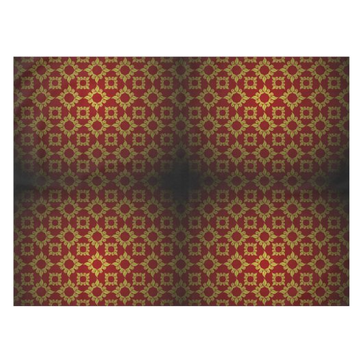 Blumenmuster im Barockstil Tischdecke (Vorderseite (Horizontal))