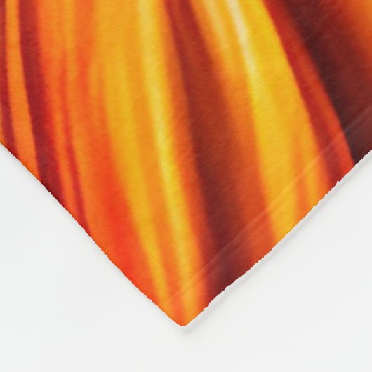 Blumenmuster im bohischen Stil Fleecedecke (Ecke)