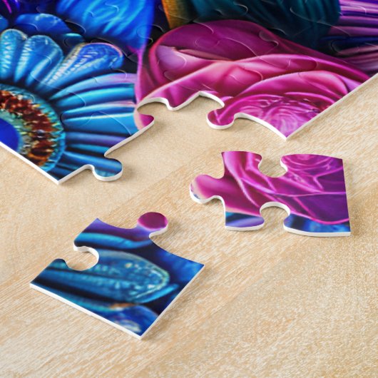 Blumenmuster im bohischen Stil - Puzzle (Seite)