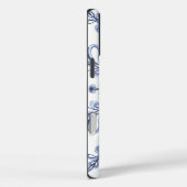 Blumenmuster im Jugendstil Cornflower Blue Design Case-Mate iPhone Hülle (Rückseite / Rechts)