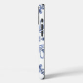 Blumenmuster im Jugendstil Cornflower Blue Design Case-Mate iPhone Hülle (Rückseite / Links)