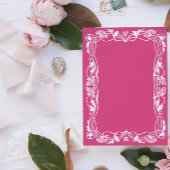 Blumenmuster im Jugendstil Einladung