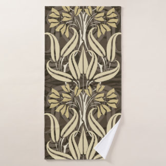 Blumenmuster im modernen Stil Badehandtuch