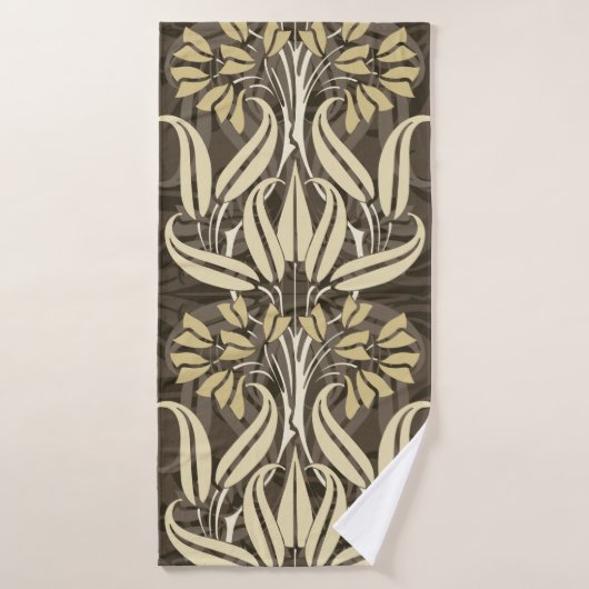 Blumenmuster im modernen Stil Badehandtuch (Badehandtuch)